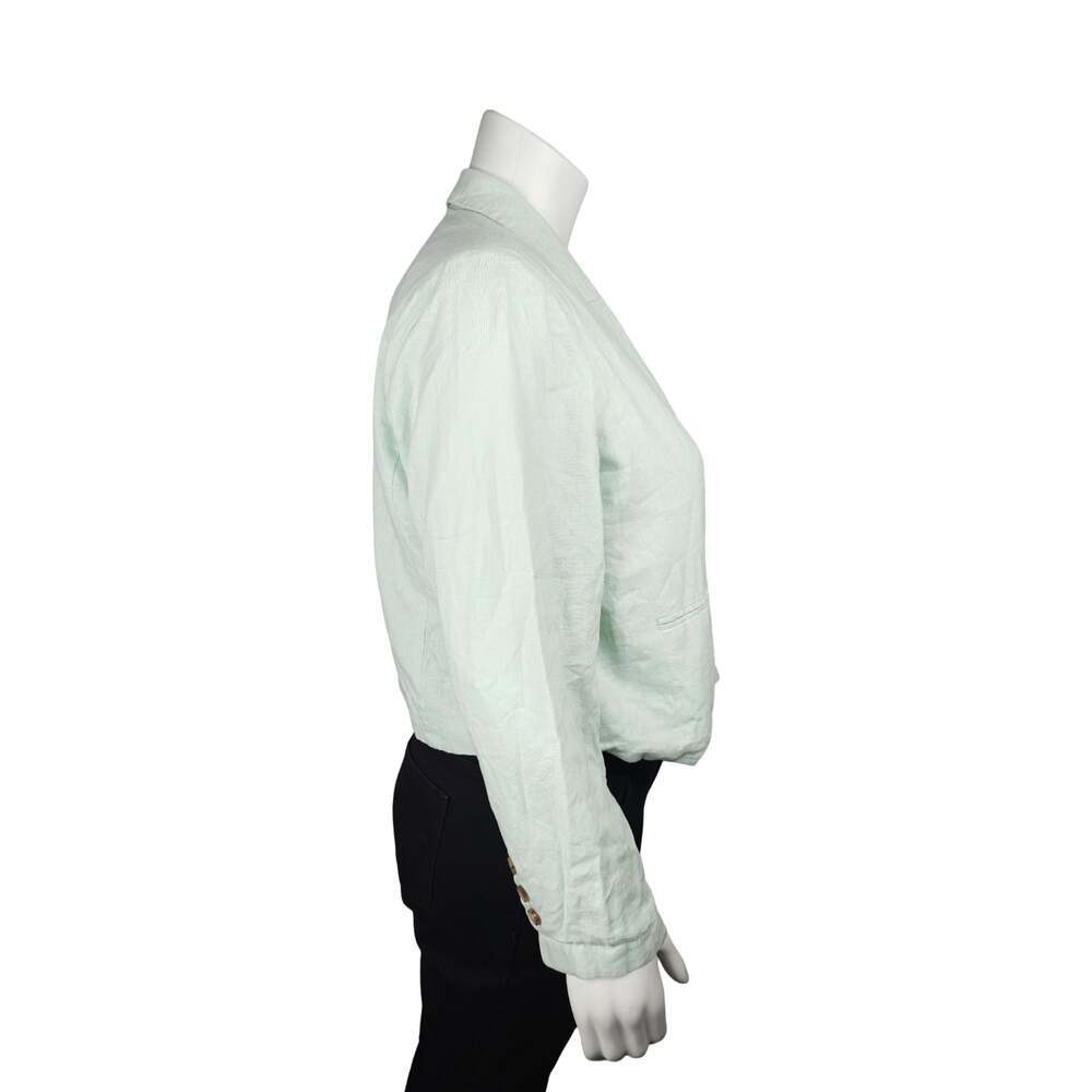 Cato Fashions | Cato Plus Size Cropped Blazer, Mint Green 18/20W - Picture 2 of 4